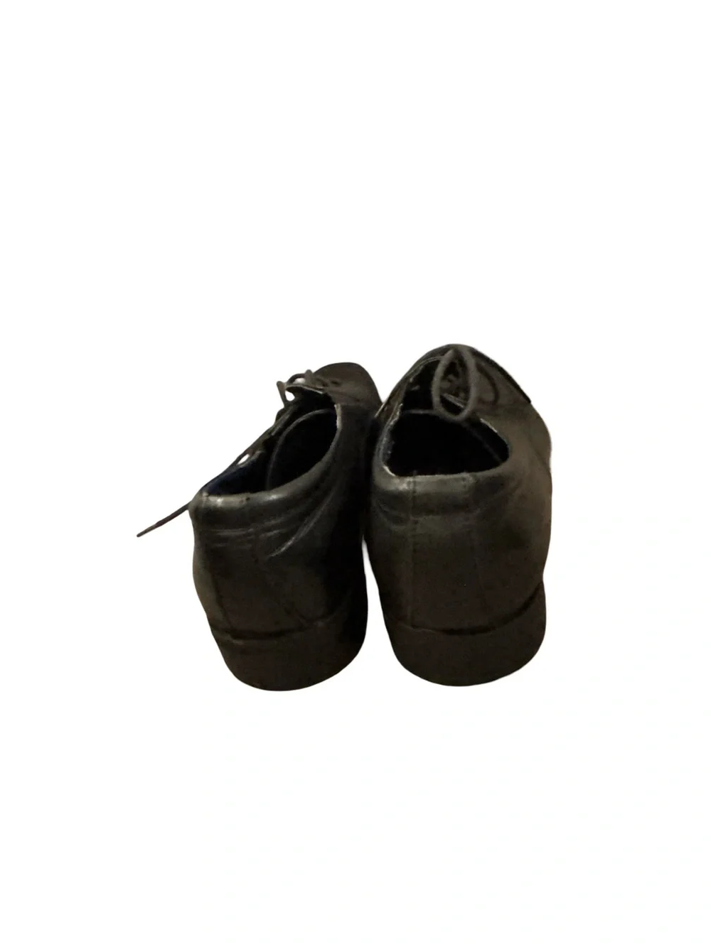 Steve Madden Grrannt Black Leather Y2K Lace-Up Preppy Dress Oxford Shoes Size 9